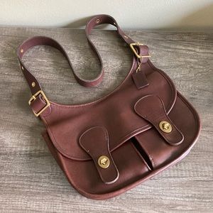 Vintage Coach Pony Express Bag Mahogany Rare HTF